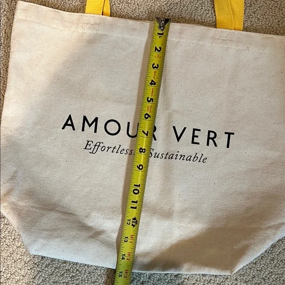 Amour Vert Canvas Large Tote Bag - Picture 5 of 5